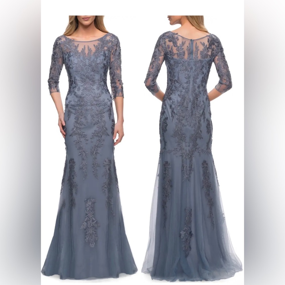 La Femme Beautiful Sheath Gown 😍